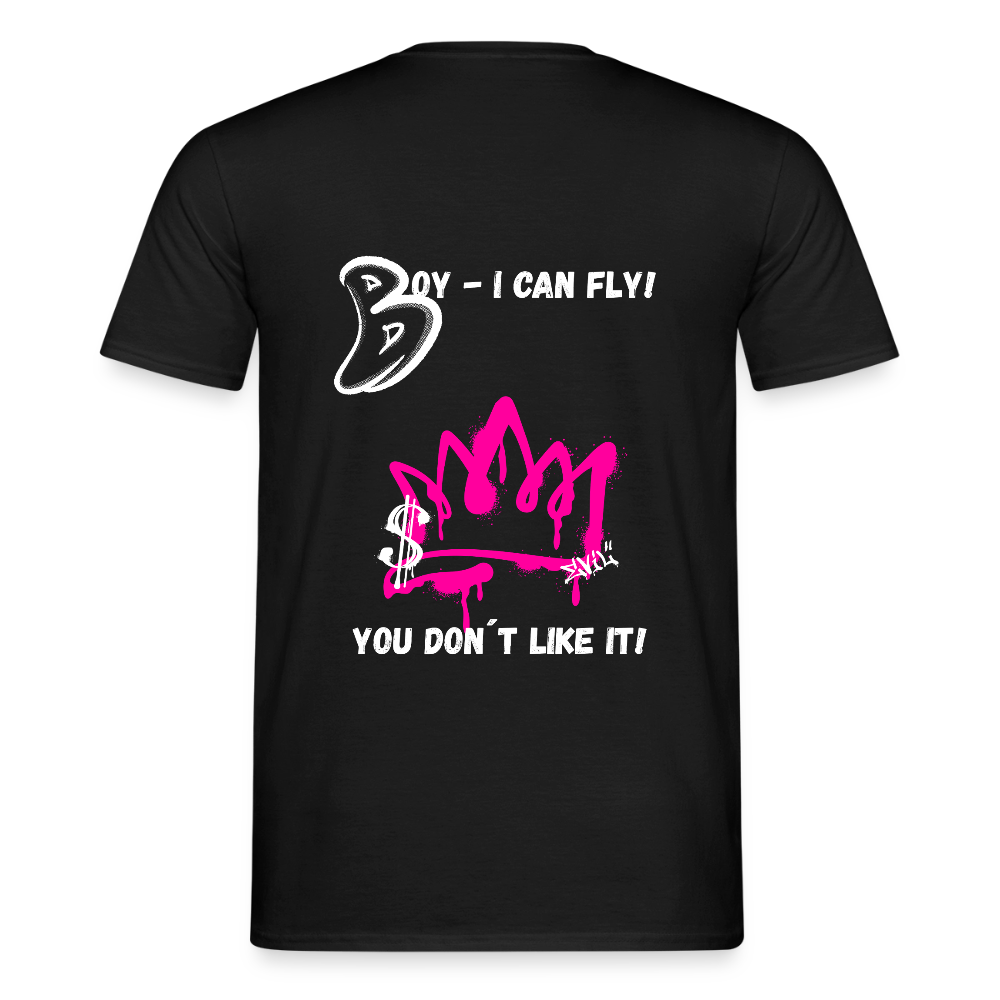 KERNSCHROTT Oversize T-Shirt „BOY - I CAN FLY“ – Schwarz - black