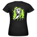 KERNSCHROTT Damen T-Shirt „SMOKE BRAID GIRL“ – Taillierter Fit - black