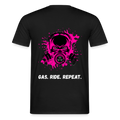 KERNSCHROTT Oversize T-Shirt „GAS. RIDE. REPEAT.“ – Schwarz - black