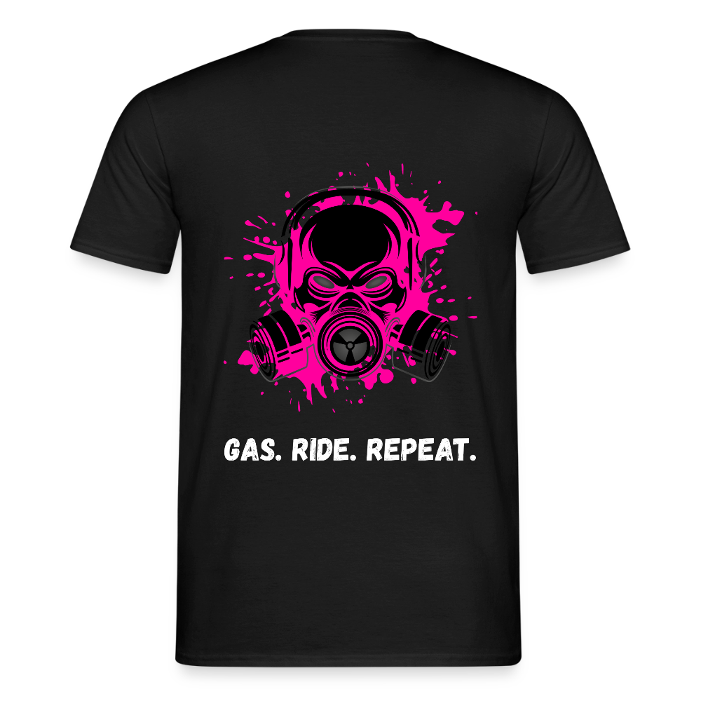 KERNSCHROTT Oversize T-Shirt „GAS. RIDE. REPEAT.“ – Schwarz - black