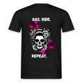 KERNSCHROTT Oversize T-Shirt „GAS. RIDE. REPEAT.“ – Schwarz - black