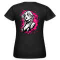 KERNSCHROTT Damen T-Shirt „SMOKE BRAID GIRL“ – Taillierter Fit - black
