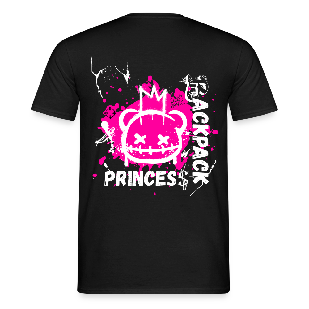 KERNSCHROTT Oversize T-Shirt „BACKPACK PRINCESS“ – Schwarz - black