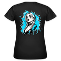 KERNSCHROTT Damen T-Shirt „SMOKE BRAID GIRL“ – Taillierter Fit - black