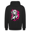 KERNSCHROTT Unisex Hoodie „SMOKE BRAID GIRL“ – Schwarz - black