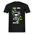 KERNSCHROTT Oversize T-Shirt „GAS. RIDE. REPEAT.“ – Schwarz - black