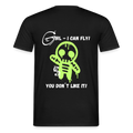 KERNSCHROTT Oversize T-Shirt „GIRL - I CAN FLY“ – Schwarz - black