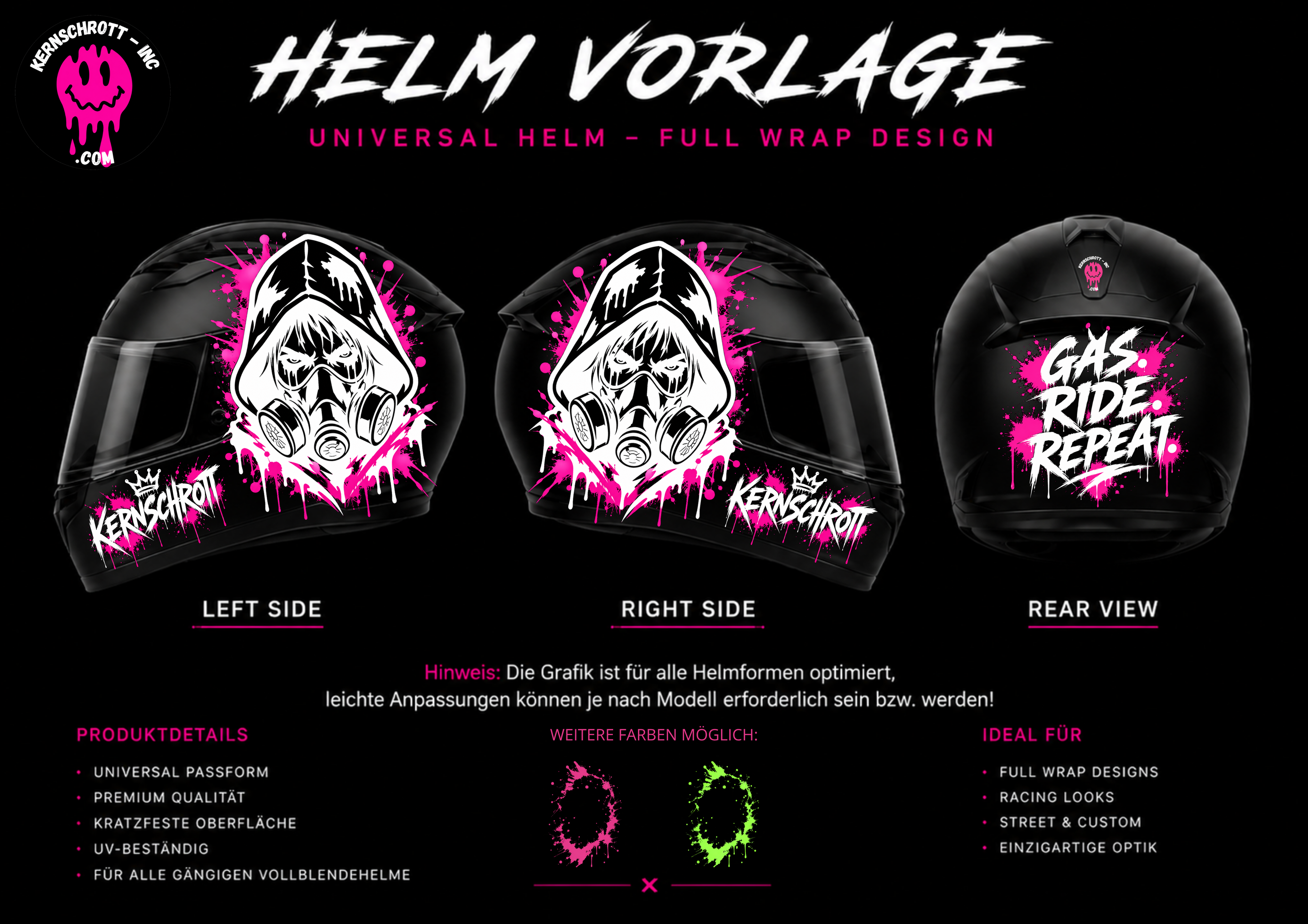 KERNSCHROTT Premium Full Wrap Kit 🚀 GAS KERNSCHROTT PINK