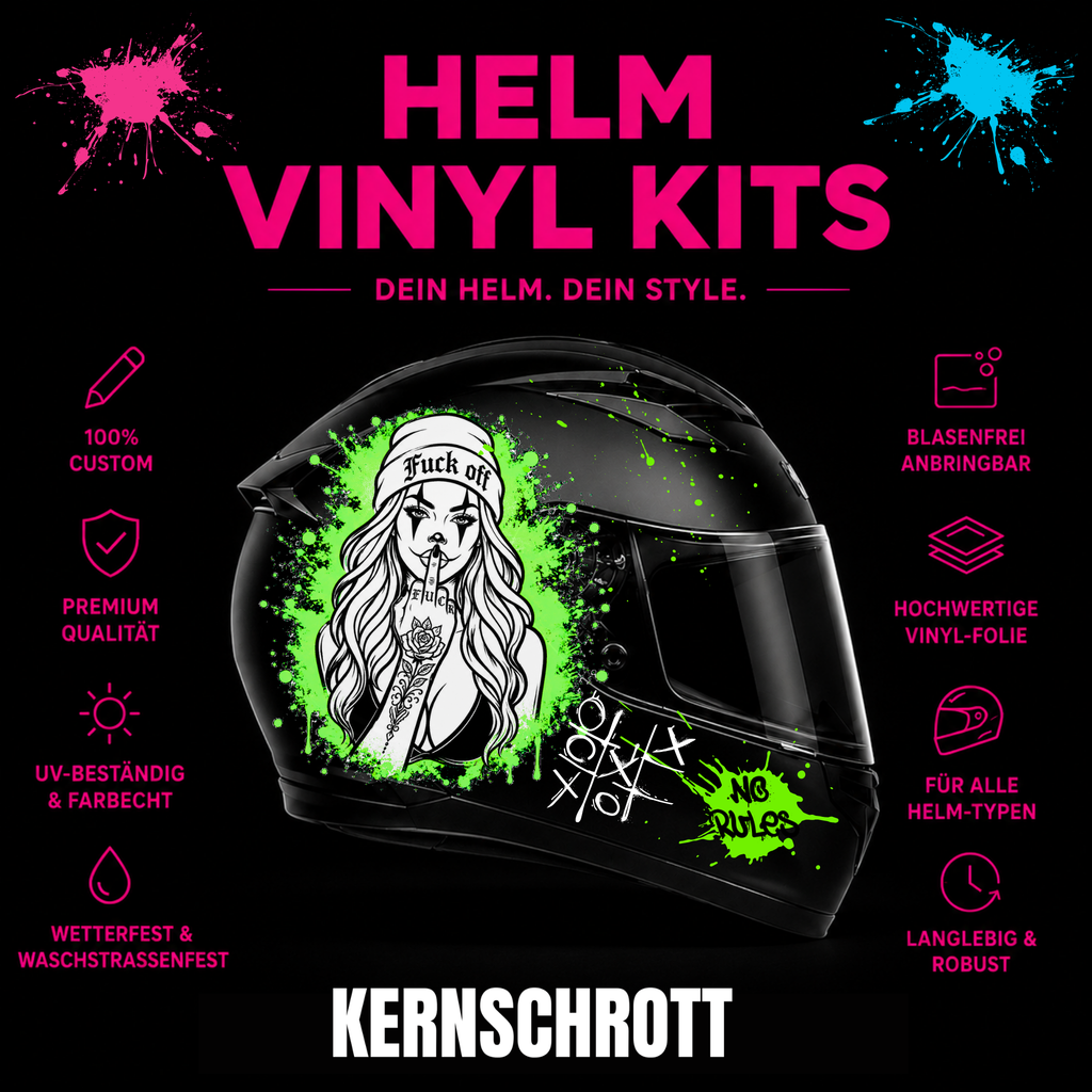 KERNSCHROTT Premium Full Wrap Kit 🚀 HARLEKIN GIRL - 3 Farben wählbar