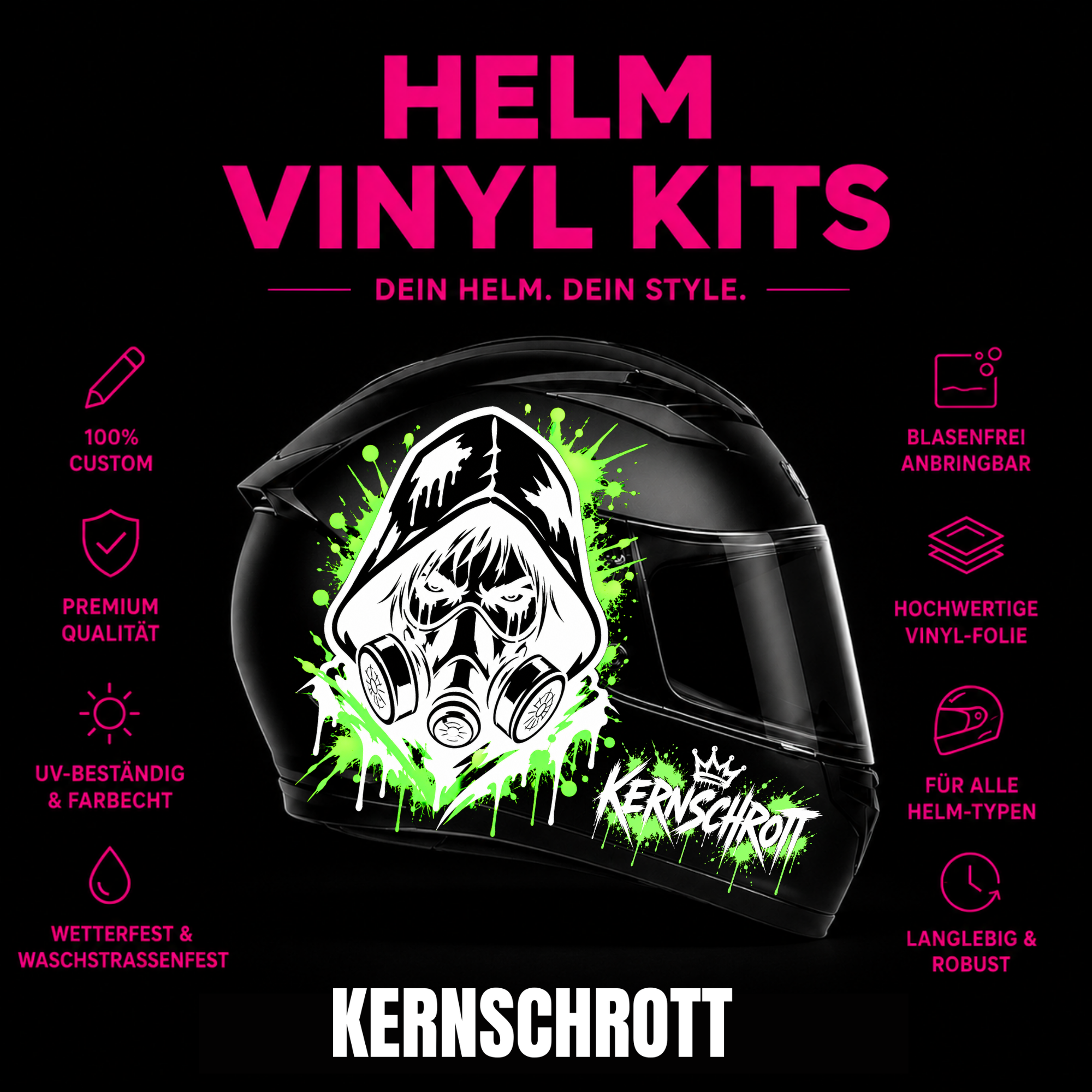 KERNSCHROTT Premium Full Wrap Kit 🚀 GAS KERNSCHROTT GRÜN