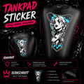 KERNSCHROTT Tankpad Sticker 🏍️ BLAU