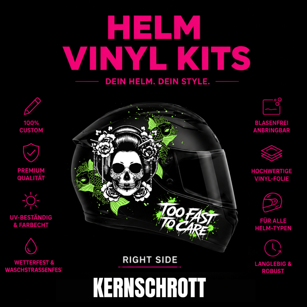 KERNSCHROTT Premium Full Wrap Kit 🚀 TO FAST TO CARE GRÜN