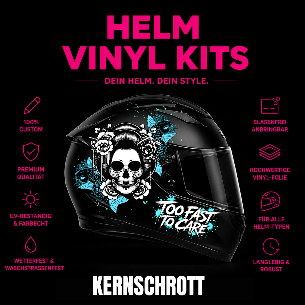 KERNSCHROTT Premium Full Wrap Kit 🚀 TO FAST TO CARE BLAU